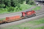 Intermodal rolls east down the hill